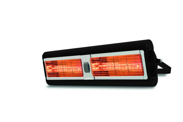 Tansun Sorrento Double IP in Schwarz mit wetterfester Vertikalröhre 2x 1,5 KW